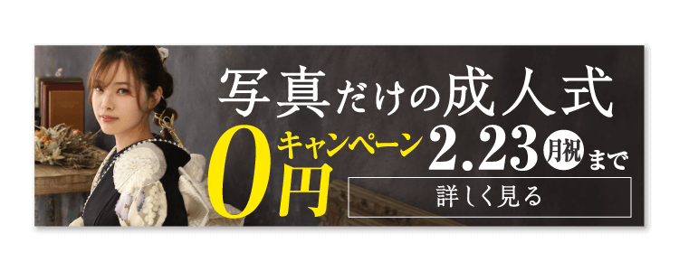 写真だけの成人式0円キャンペーン
